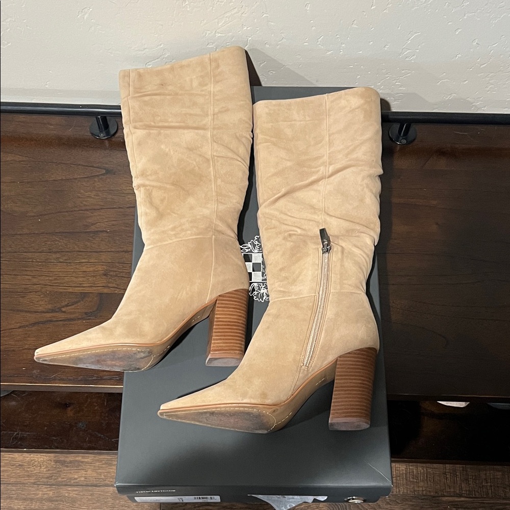 Vince Camuto Beige Heeled Boots